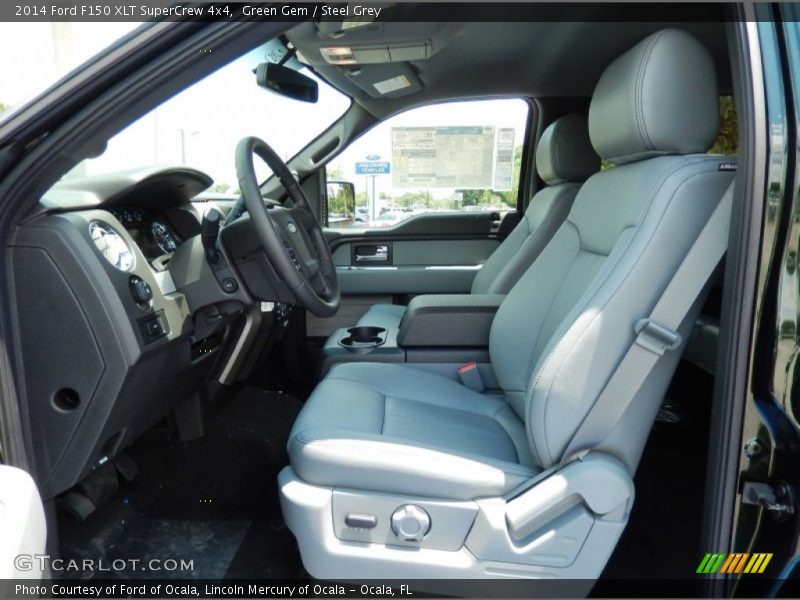 Green Gem / Steel Grey 2014 Ford F150 XLT SuperCrew 4x4