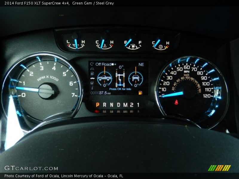 Green Gem / Steel Grey 2014 Ford F150 XLT SuperCrew 4x4