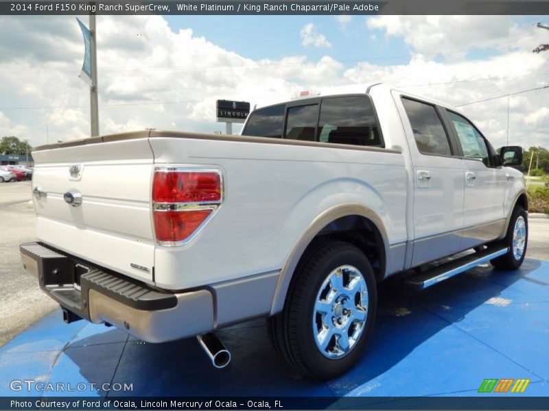 White Platinum / King Ranch Chaparral/Pale Adobe 2014 Ford F150 King Ranch SuperCrew