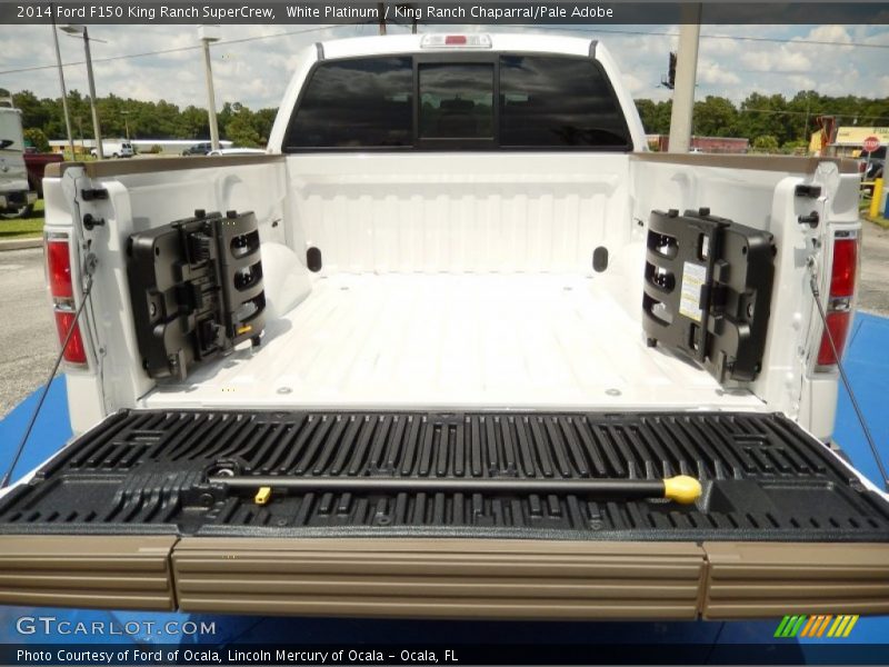White Platinum / King Ranch Chaparral/Pale Adobe 2014 Ford F150 King Ranch SuperCrew