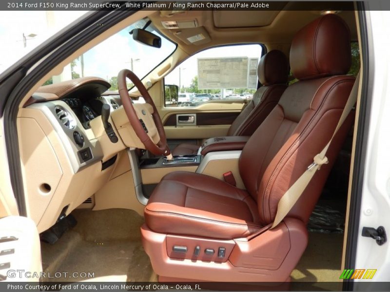 White Platinum / King Ranch Chaparral/Pale Adobe 2014 Ford F150 King Ranch SuperCrew