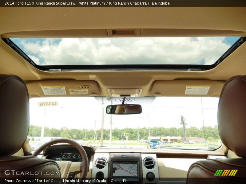 White Platinum / King Ranch Chaparral/Pale Adobe 2014 Ford F150 King Ranch SuperCrew