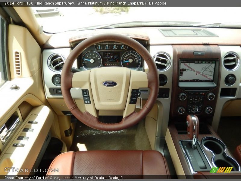 White Platinum / King Ranch Chaparral/Pale Adobe 2014 Ford F150 King Ranch SuperCrew