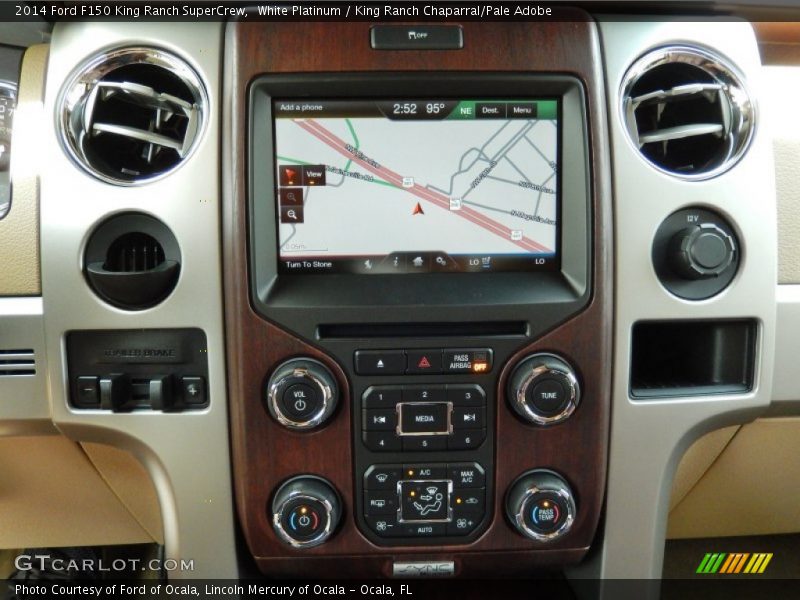 White Platinum / King Ranch Chaparral/Pale Adobe 2014 Ford F150 King Ranch SuperCrew