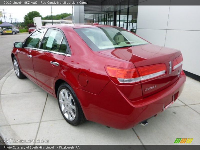 Red Candy Metallic / Light Camel 2012 Lincoln MKZ AWD