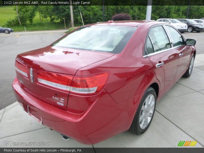 Red Candy Metallic / Light Camel 2012 Lincoln MKZ AWD