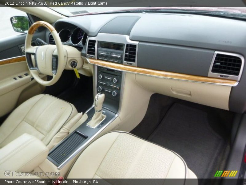 Red Candy Metallic / Light Camel 2012 Lincoln MKZ AWD