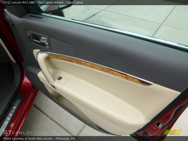 Red Candy Metallic / Light Camel 2012 Lincoln MKZ AWD