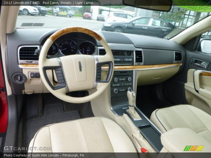 Red Candy Metallic / Light Camel 2012 Lincoln MKZ AWD