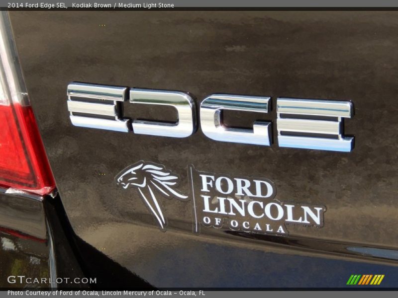Kodiak Brown / Medium Light Stone 2014 Ford Edge SEL