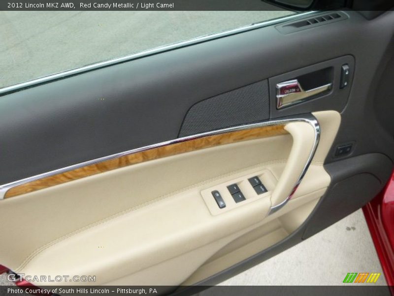 Red Candy Metallic / Light Camel 2012 Lincoln MKZ AWD
