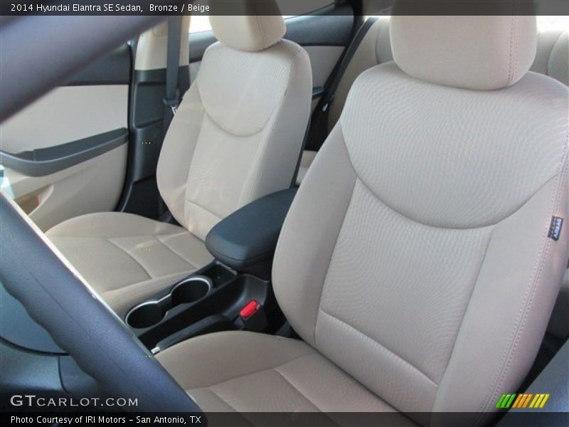 Bronze / Beige 2014 Hyundai Elantra SE Sedan