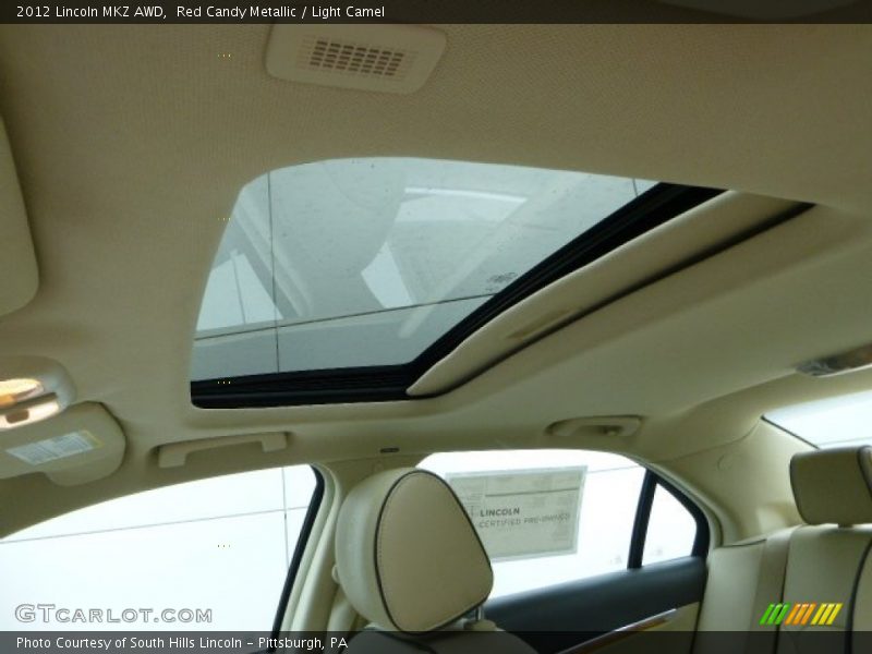 Red Candy Metallic / Light Camel 2012 Lincoln MKZ AWD