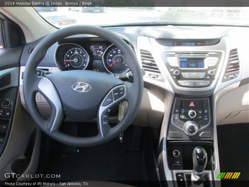 Bronze / Beige 2014 Hyundai Elantra SE Sedan