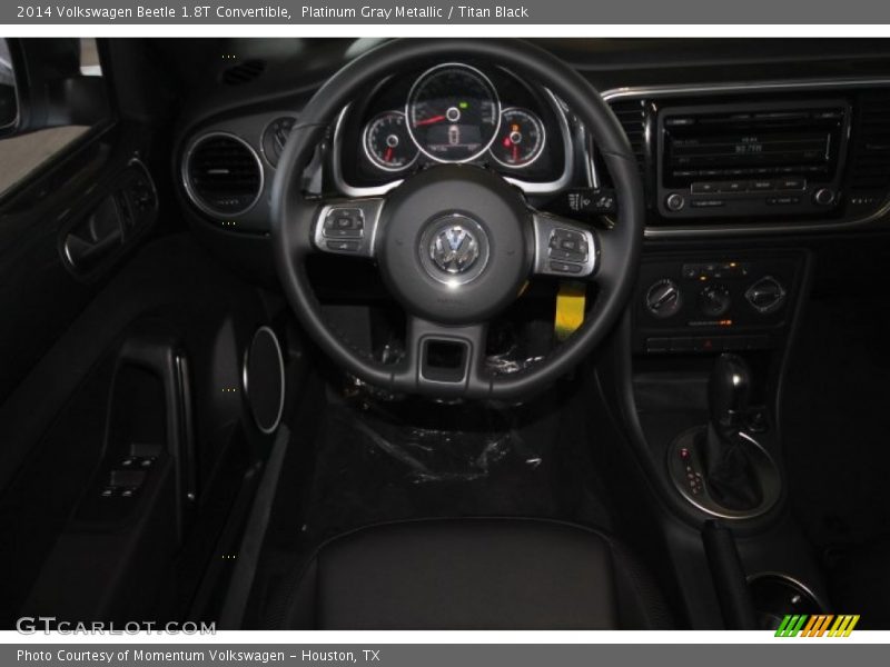Platinum Gray Metallic / Titan Black 2014 Volkswagen Beetle 1.8T Convertible