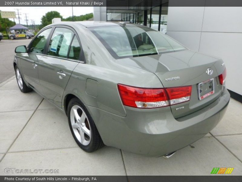 Natural Khaki / Beige 2007 Hyundai Sonata Limited V6