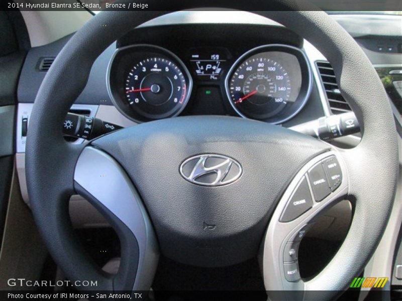 Bronze / Beige 2014 Hyundai Elantra SE Sedan