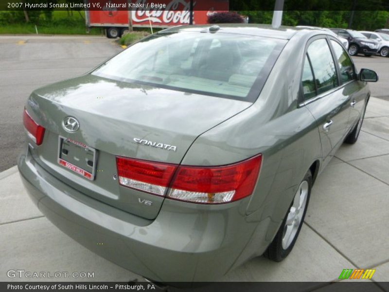 Natural Khaki / Beige 2007 Hyundai Sonata Limited V6