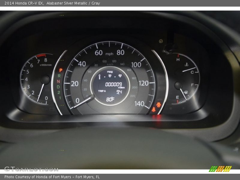 Alabaster Silver Metallic / Gray 2014 Honda CR-V EX