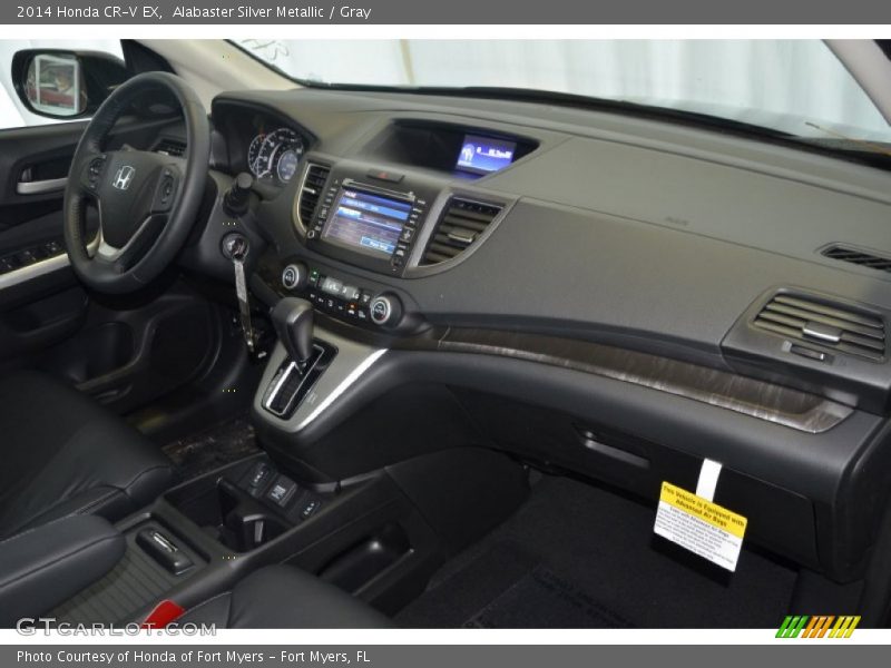 Alabaster Silver Metallic / Gray 2014 Honda CR-V EX