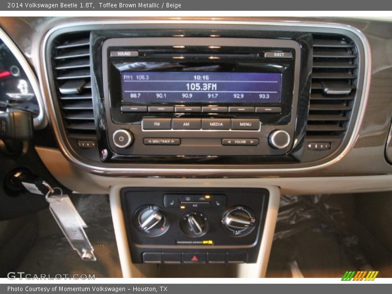Toffee Brown Metallic / Beige 2014 Volkswagen Beetle 1.8T