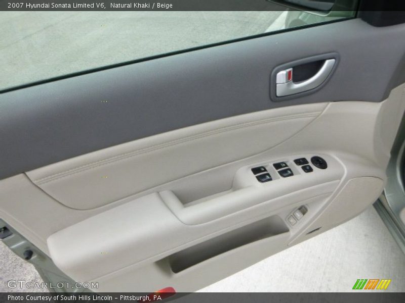 Natural Khaki / Beige 2007 Hyundai Sonata Limited V6