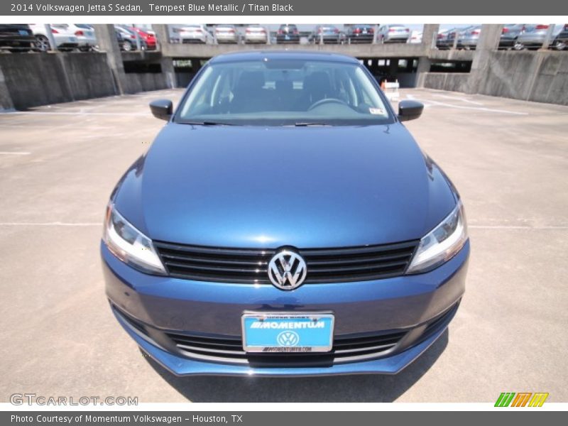 Tempest Blue Metallic / Titan Black 2014 Volkswagen Jetta S Sedan