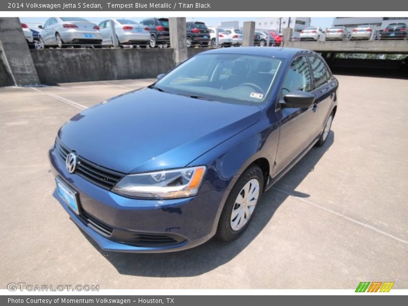 Tempest Blue Metallic / Titan Black 2014 Volkswagen Jetta S Sedan