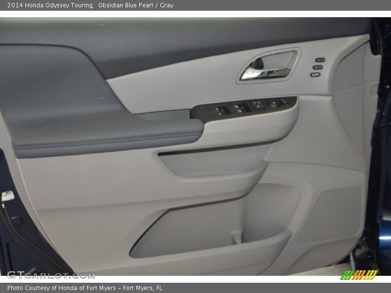 Obsidian Blue Pearl / Gray 2014 Honda Odyssey Touring