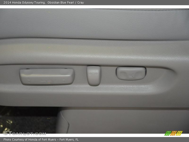Obsidian Blue Pearl / Gray 2014 Honda Odyssey Touring