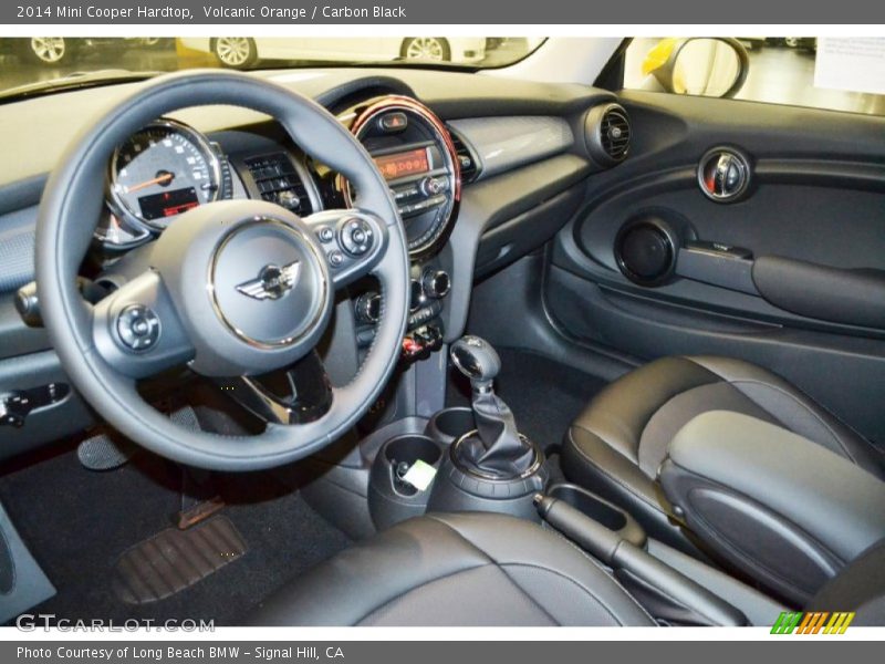 Volcanic Orange / Carbon Black 2014 Mini Cooper Hardtop