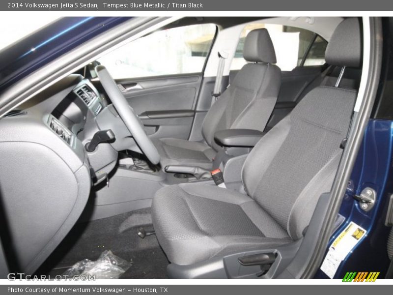 Tempest Blue Metallic / Titan Black 2014 Volkswagen Jetta S Sedan