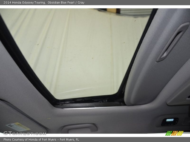 Obsidian Blue Pearl / Gray 2014 Honda Odyssey Touring