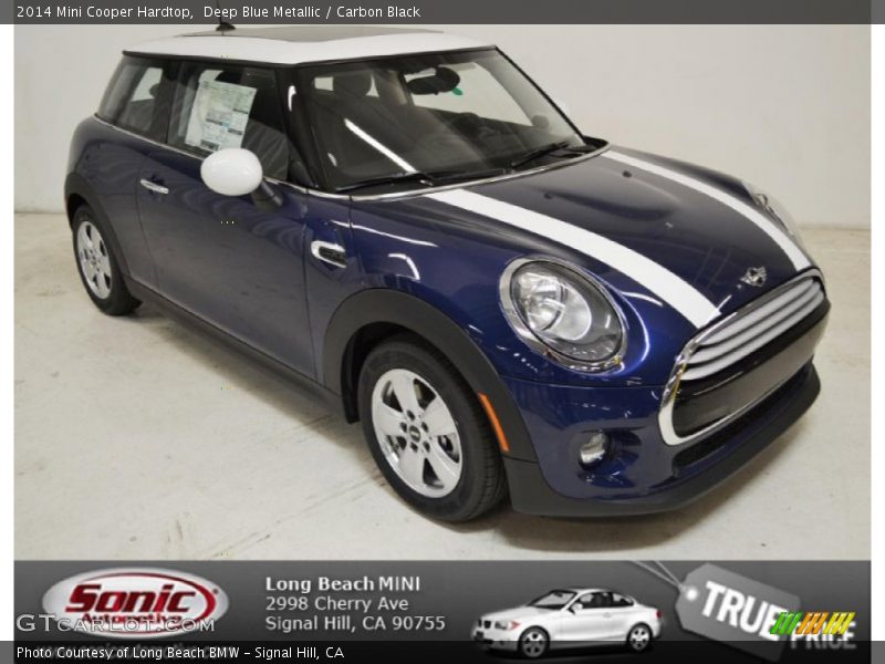 Deep Blue Metallic / Carbon Black 2014 Mini Cooper Hardtop