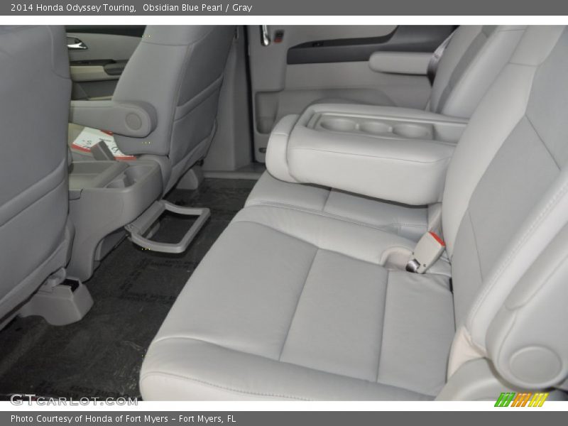 Obsidian Blue Pearl / Gray 2014 Honda Odyssey Touring