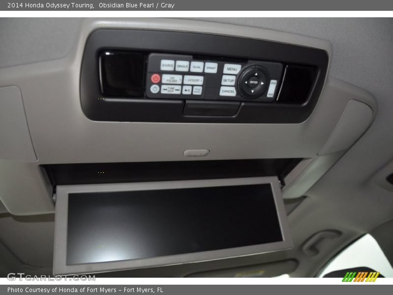 Obsidian Blue Pearl / Gray 2014 Honda Odyssey Touring