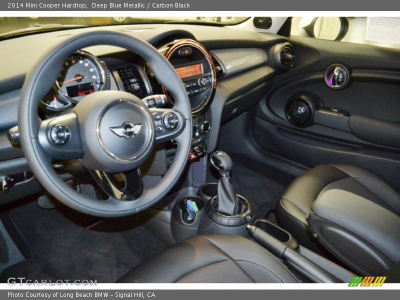 Deep Blue Metallic / Carbon Black 2014 Mini Cooper Hardtop