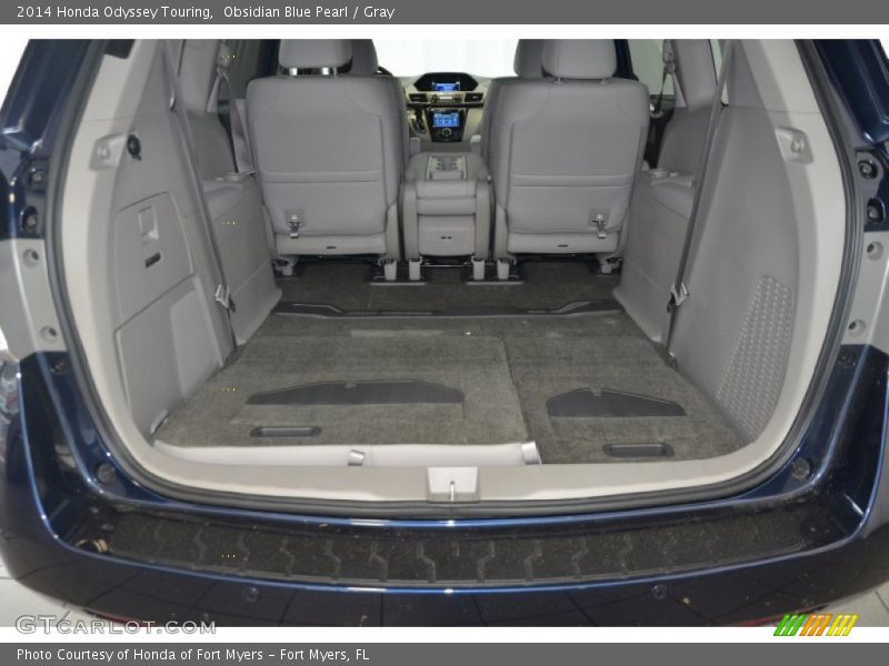 Obsidian Blue Pearl / Gray 2014 Honda Odyssey Touring