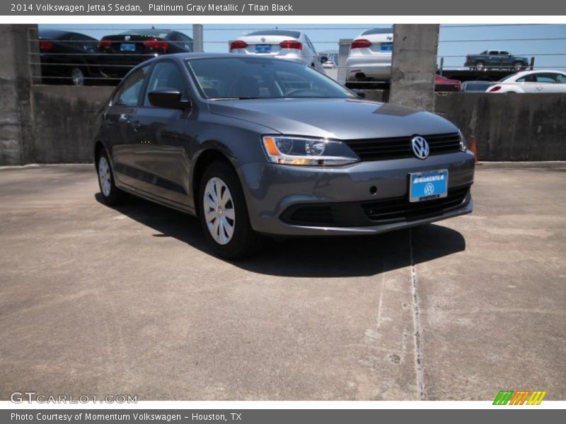 Platinum Gray Metallic / Titan Black 2014 Volkswagen Jetta S Sedan