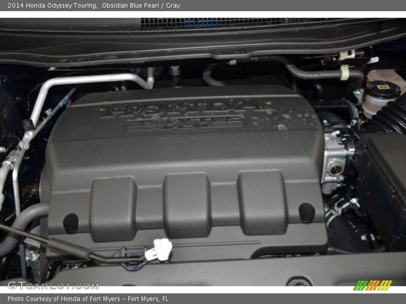 Obsidian Blue Pearl / Gray 2014 Honda Odyssey Touring
