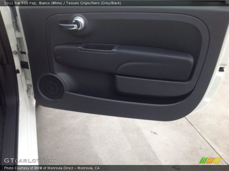 Bianco (White) / Tessuto Grigio/Nero (Grey/Black) 2012 Fiat 500 Pop