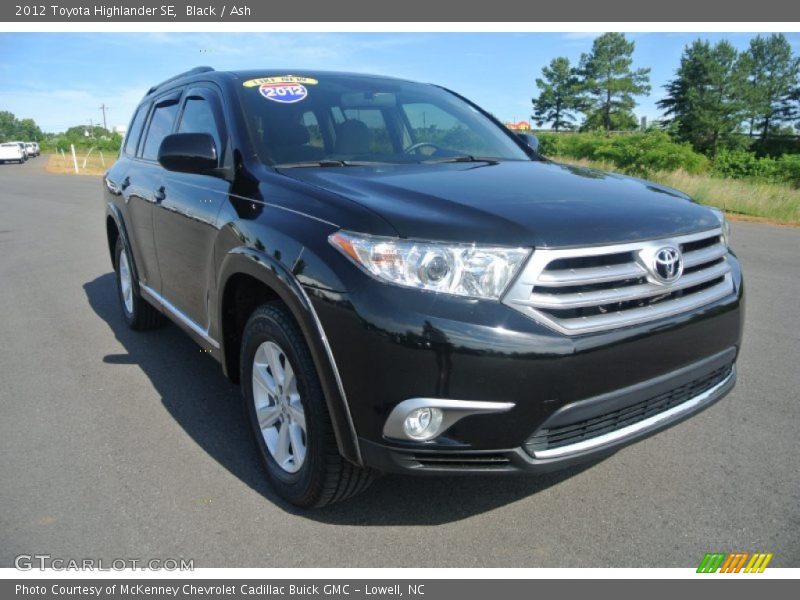 Black / Ash 2012 Toyota Highlander SE