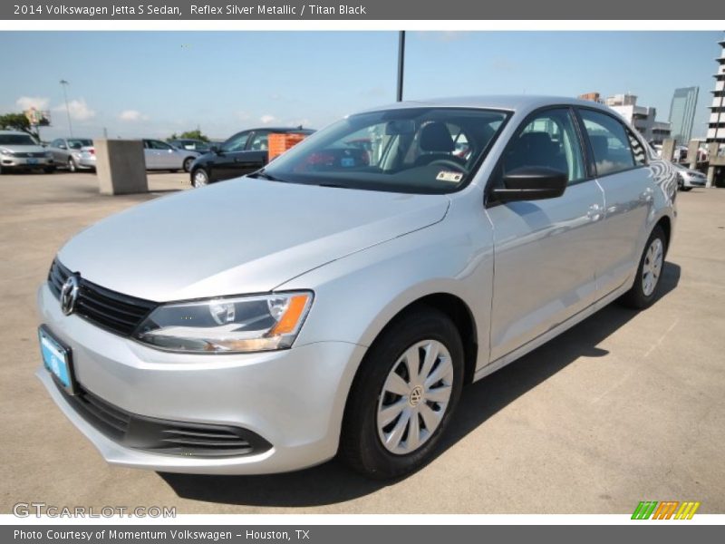 Reflex Silver Metallic / Titan Black 2014 Volkswagen Jetta S Sedan