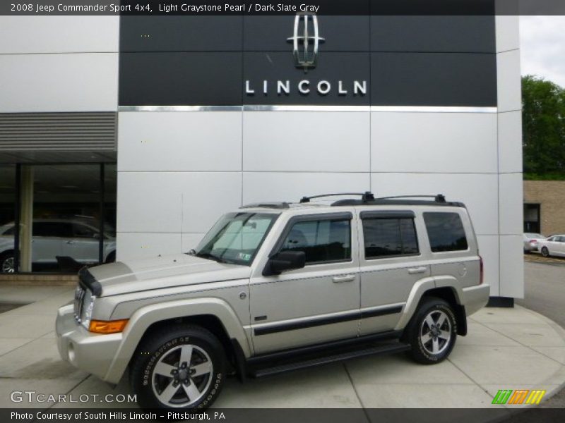 Light Graystone Pearl / Dark Slate Gray 2008 Jeep Commander Sport 4x4