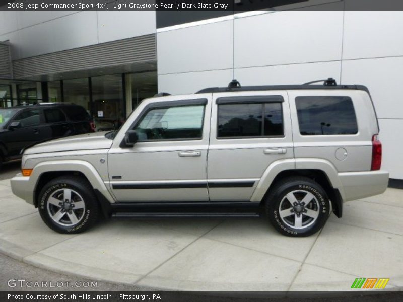 Light Graystone Pearl / Dark Slate Gray 2008 Jeep Commander Sport 4x4
