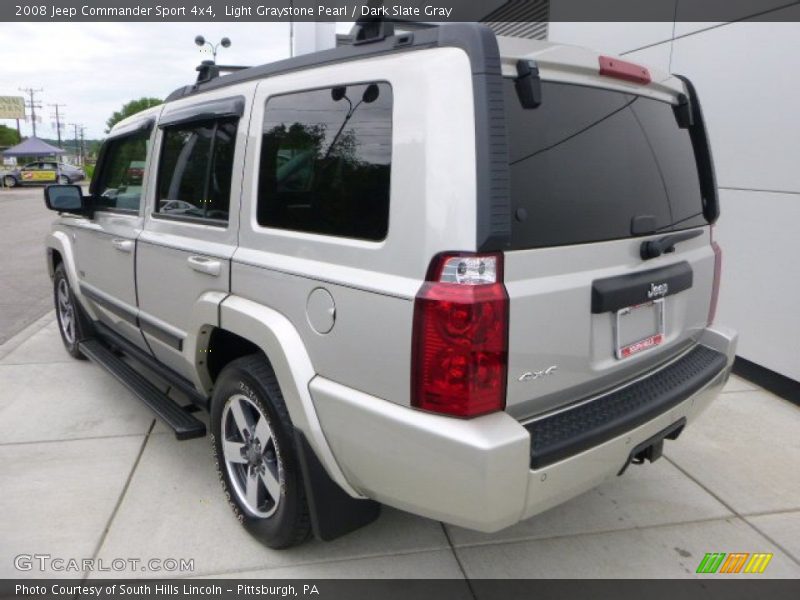 Light Graystone Pearl / Dark Slate Gray 2008 Jeep Commander Sport 4x4