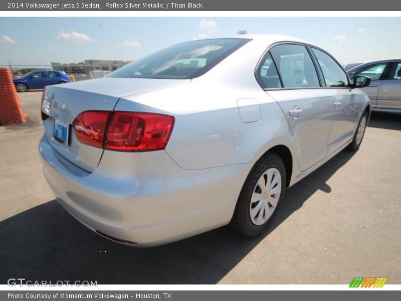 Reflex Silver Metallic / Titan Black 2014 Volkswagen Jetta S Sedan