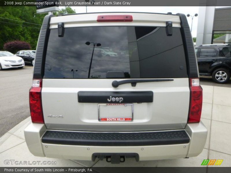Light Graystone Pearl / Dark Slate Gray 2008 Jeep Commander Sport 4x4