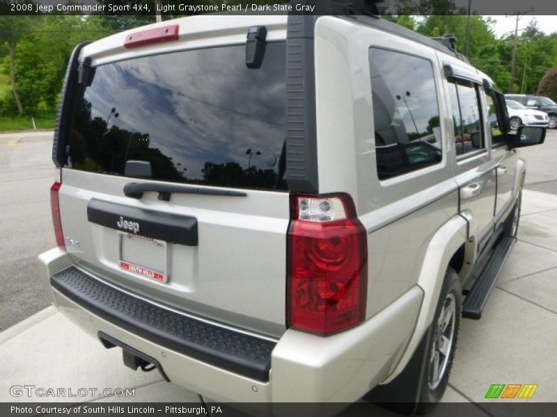 Light Graystone Pearl / Dark Slate Gray 2008 Jeep Commander Sport 4x4