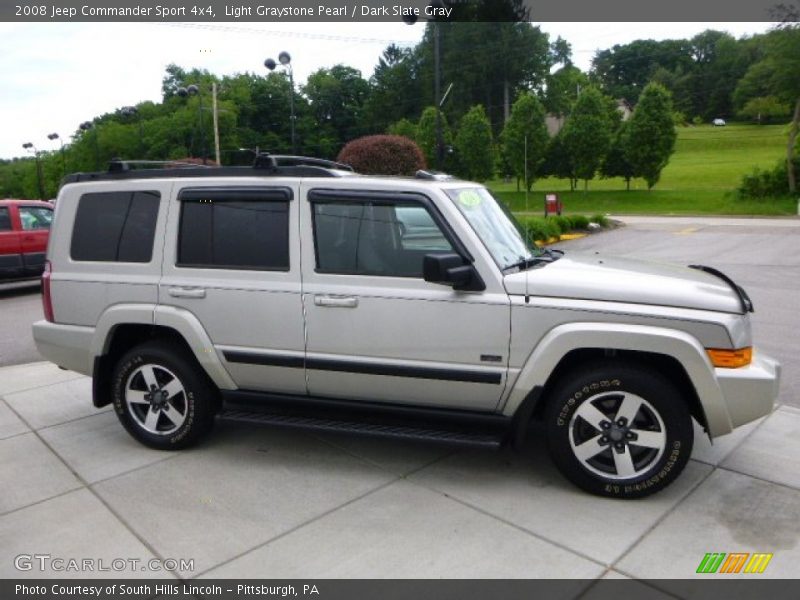 Light Graystone Pearl / Dark Slate Gray 2008 Jeep Commander Sport 4x4